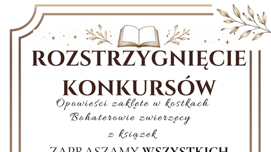 Rozstrzygnięcie konkursów organizowanych przez Gminną Bibliotekę Publiczną w Fajsławicach w ramach Tygodnia Bibliotek 2026